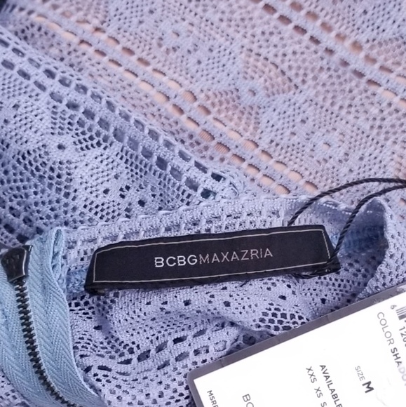 🍒NWT🍒 BCBGMAXAZRIA PERIWINKLE LACE DRESS - Picture 10 of 10